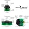 Drill Brush Power Scrubber By Useful Products 5 in W 5 in L Brush, Green G-S-52O-QC-DB - alternate 2